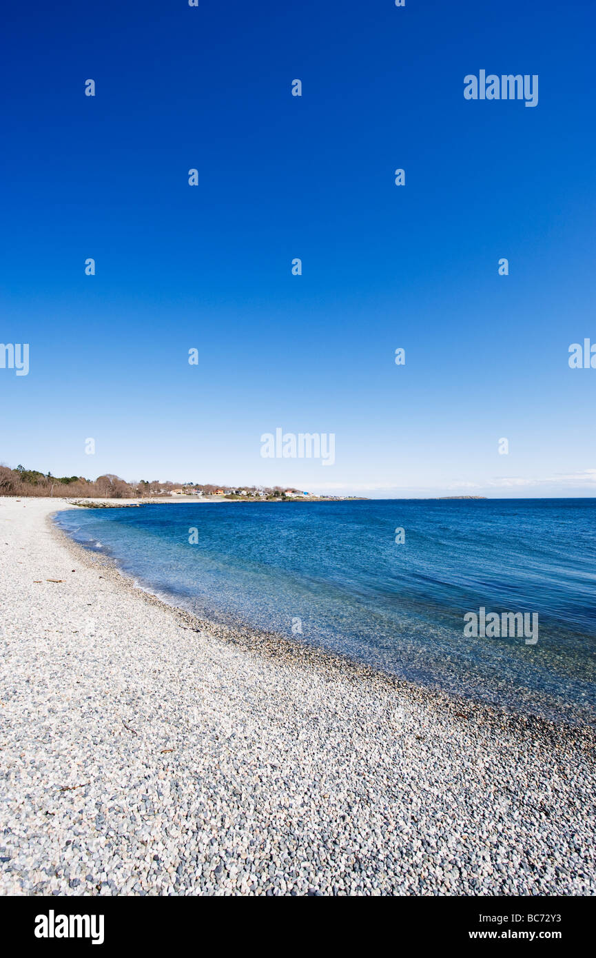 Une plage sur le détroit de Juan de Fuca Victoria Vancouver Island British Columbia Canada Banque D'Images