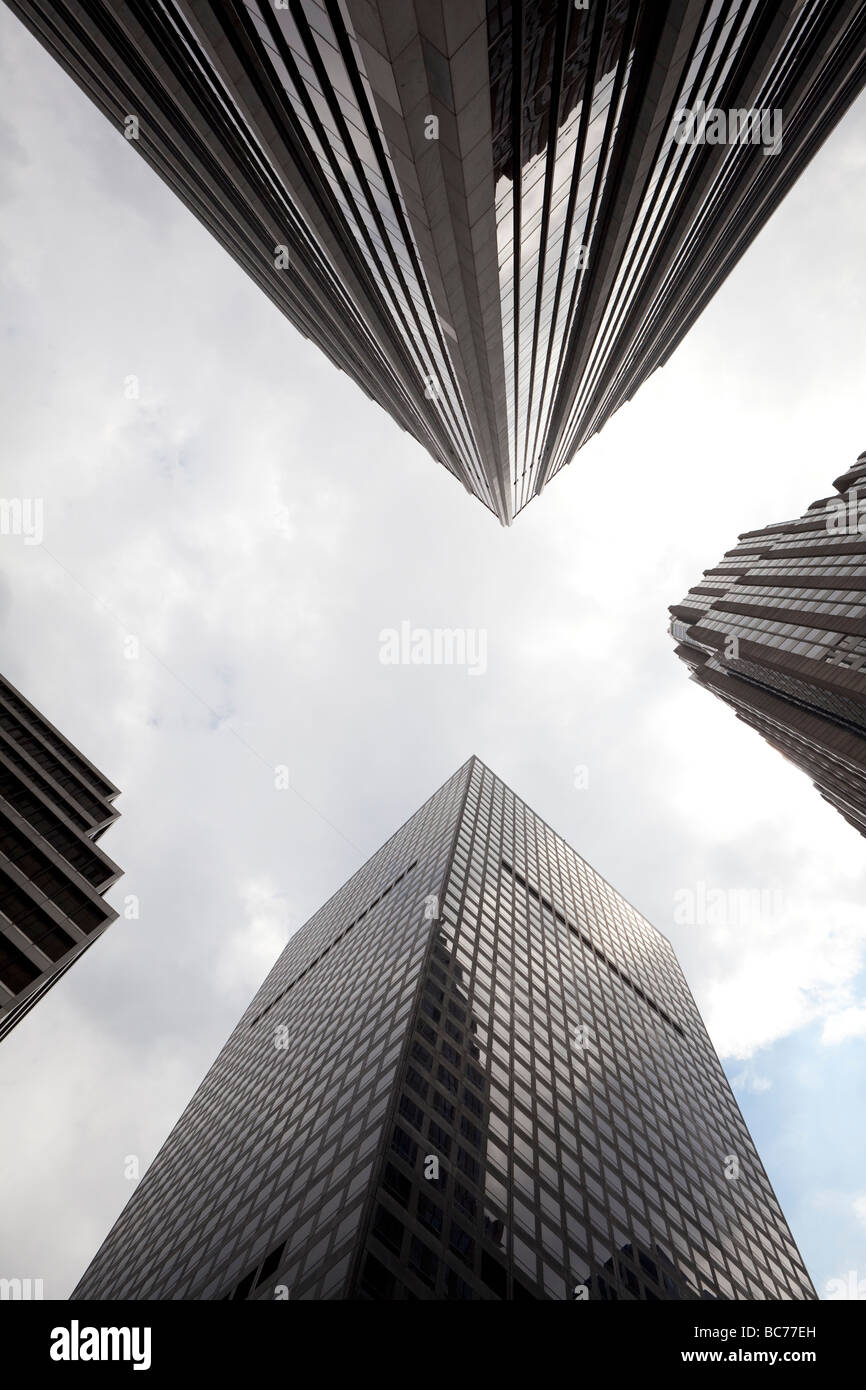 Sky scrapers dans NYC Banque D'Images