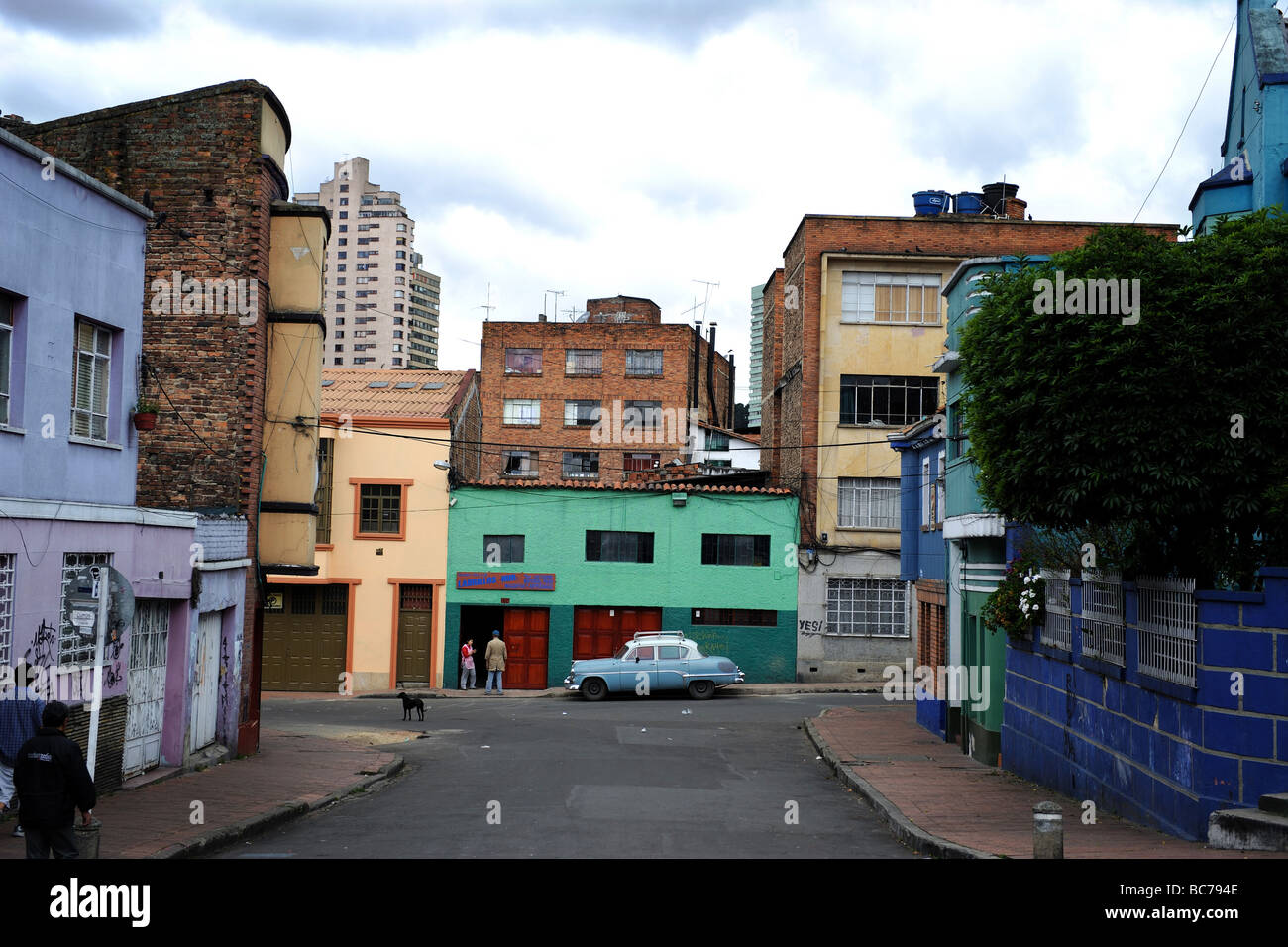 Une vue de la Candelaria quartier de Bogota Colombie Banque D'Images