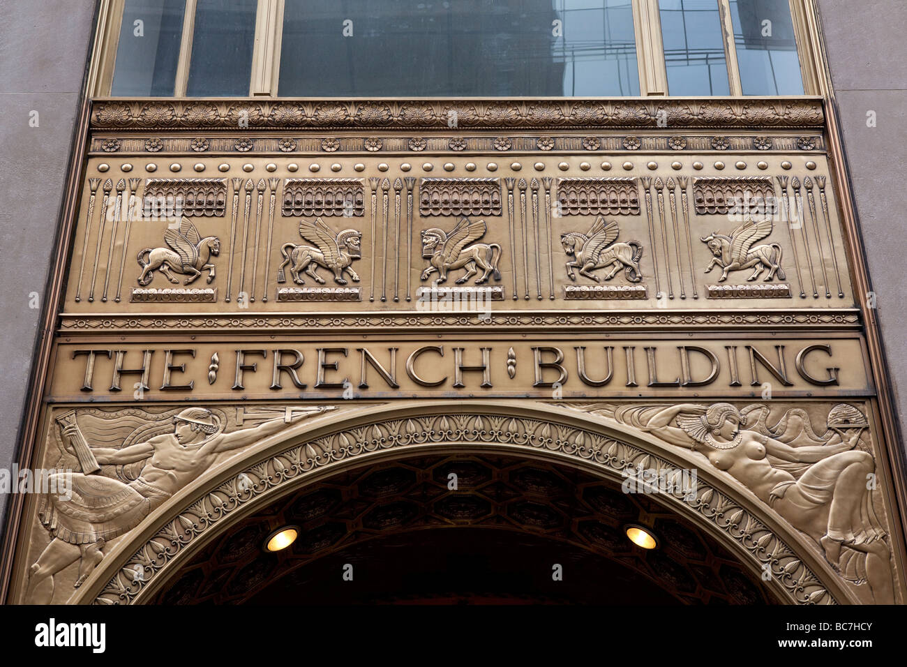 Le bâtiment français à NEW YORK Banque D'Images