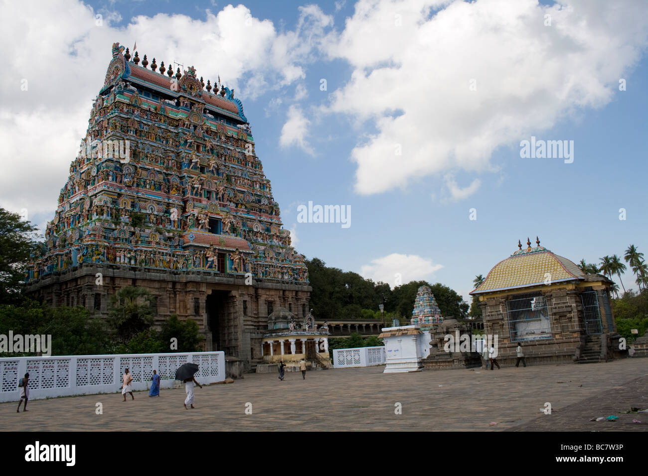 CHIDAMBARAM NATARAJAR TOUR DU TEMPLE Banque D'Images