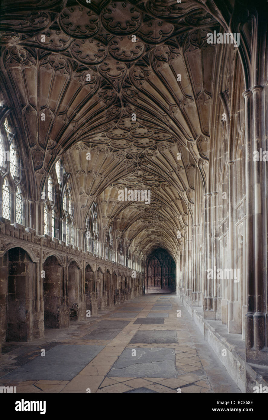 Cloître de Gloucester Banque D'Images