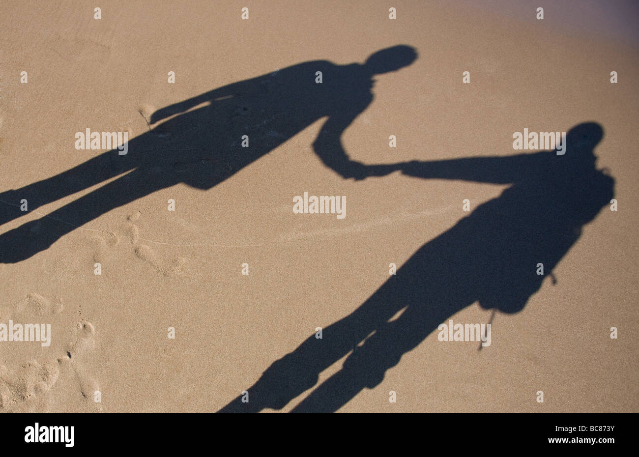 Ombre d'un couple Banque D'Images