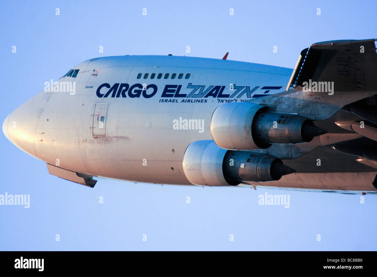 Vol Cargo par pack ElAl Israel Airlines Boeing 747 400 Banque D'Images