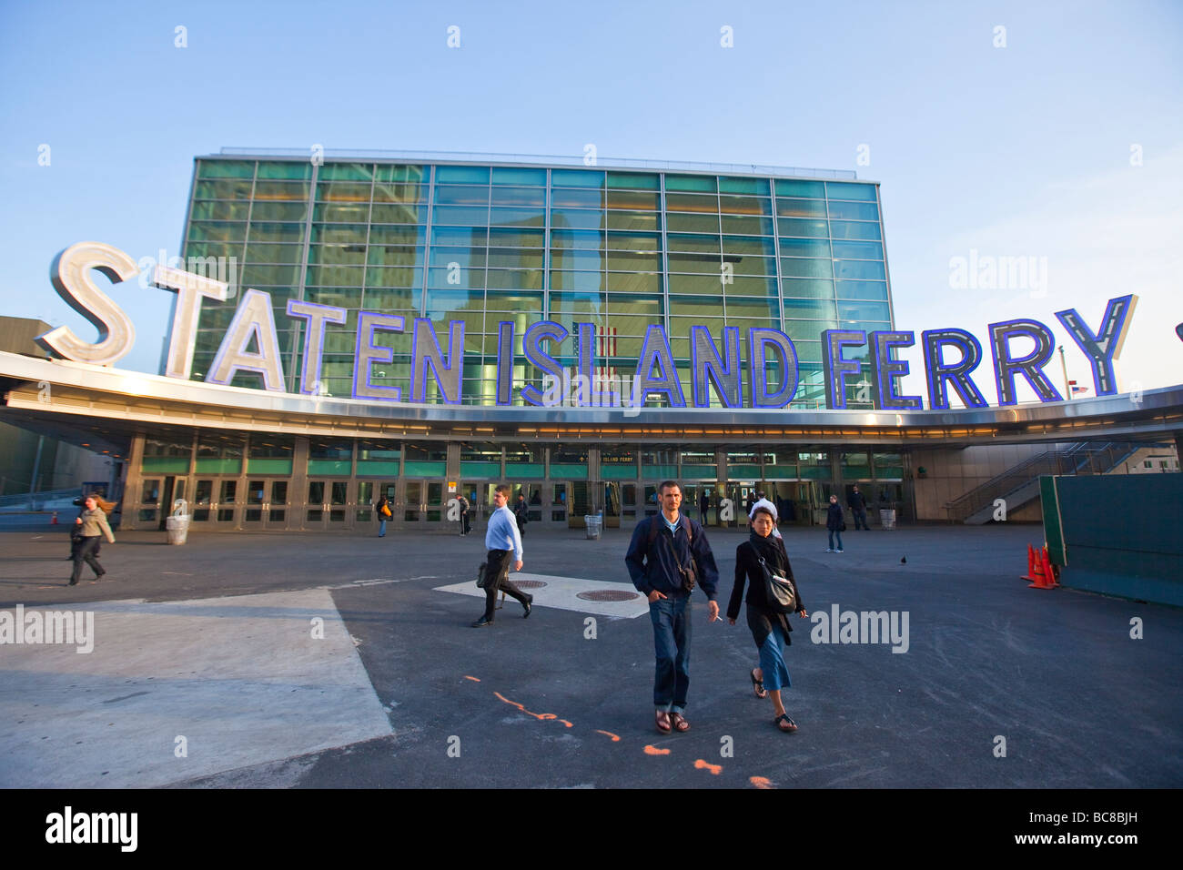 Le terminal de ferry de Staten Island à New York City Banque D'Images