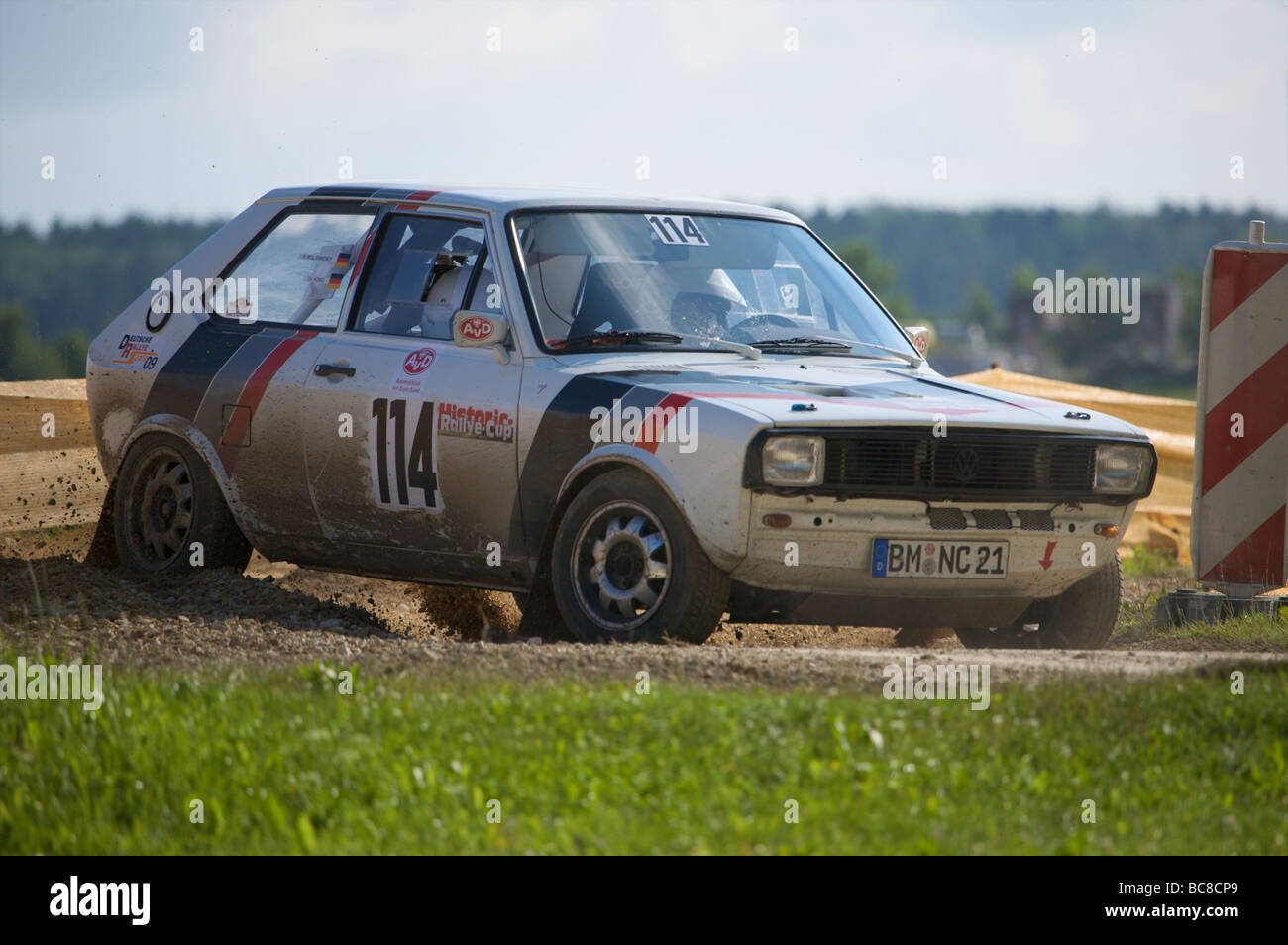 Volkswagen Polo à l'AvD 2009 Rallye Bade-wurtemberg - course de voitures historiques Banque D'Images