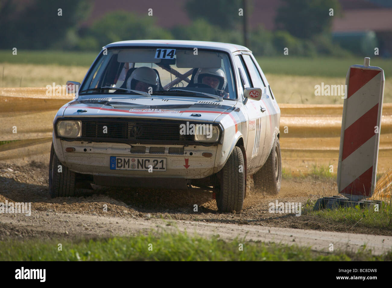 Volkswagen Polo à l'AvD 2009 Rallye Bade-wurtemberg - course de voitures historiques Banque D'Images