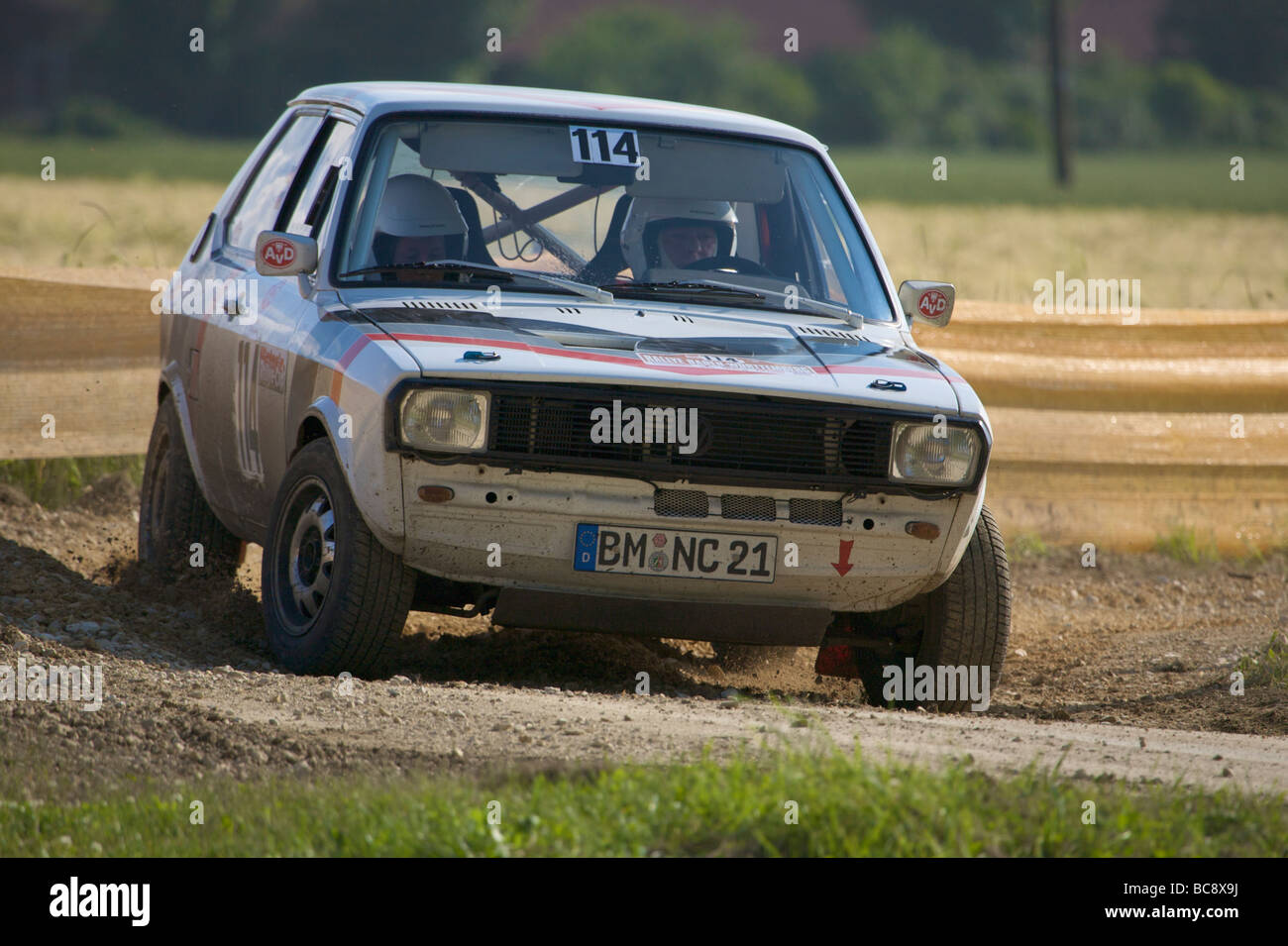 Volkswagen Polo à l'AvD 2009 Rallye Bade-wurtemberg - course de voitures historiques Banque D'Images