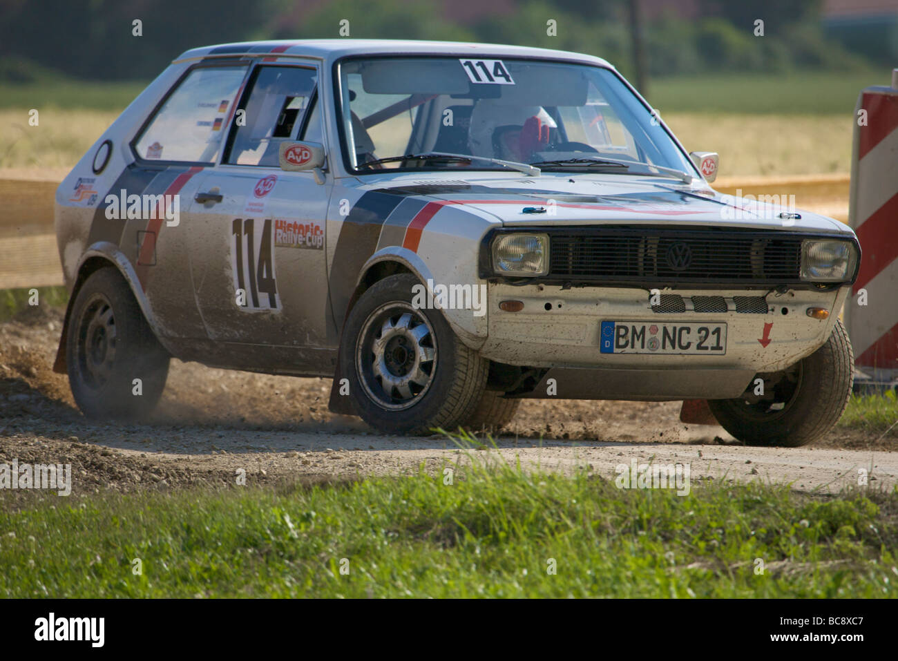 Volkswagen Polo à l'AvD 2009 Rallye Bade-wurtemberg - course de voitures historiques Banque D'Images