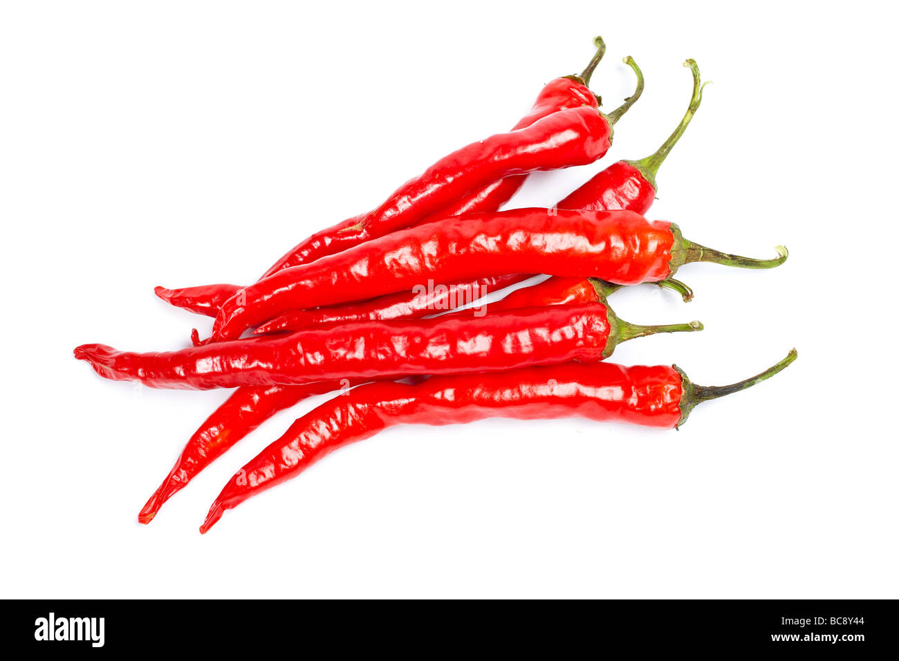 Red Hot Chili Peppers avec soft ombre sur fond blanc Banque D'Images