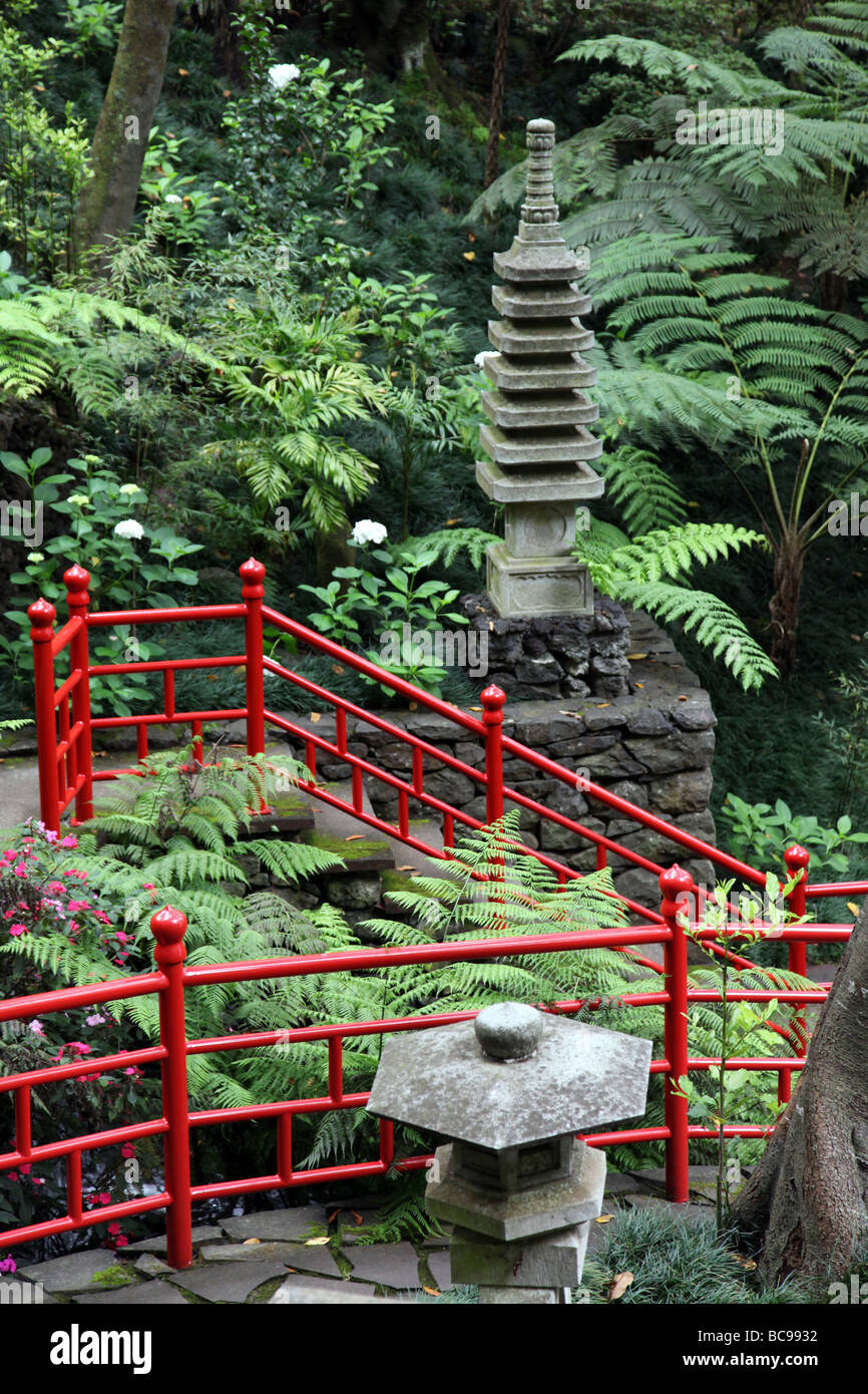 Jardin japonais, le Jardin Tropical Monte Palace Monte Madeira Banque D'Images