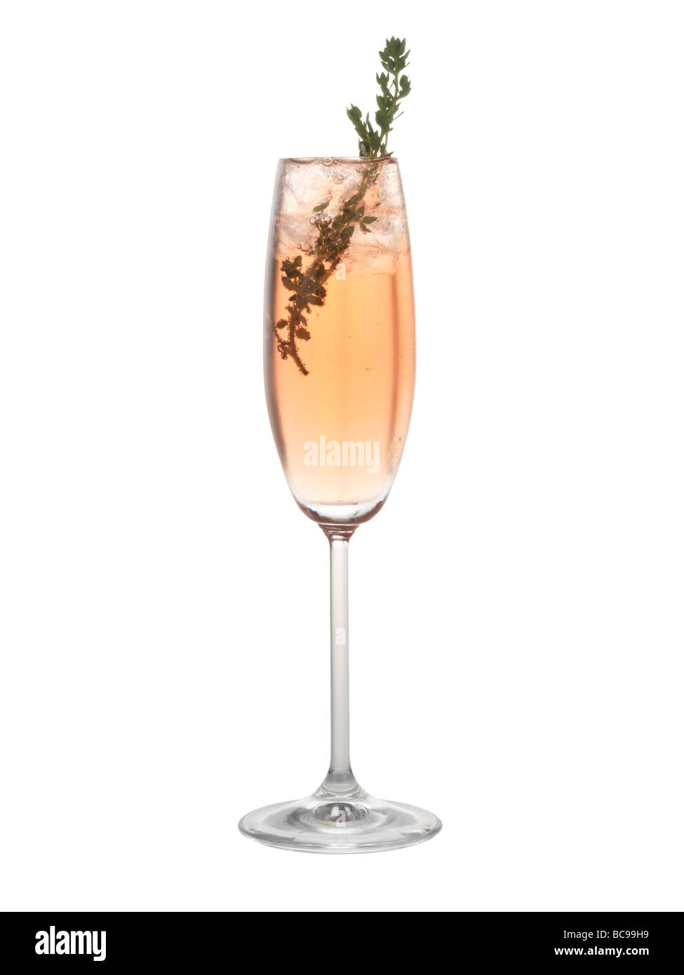 Pink Champagne au Thym Banque D'Images