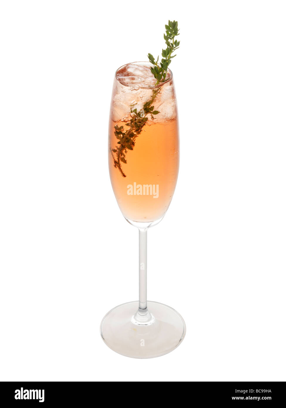 Pink Champagne au Thym Banque D'Images