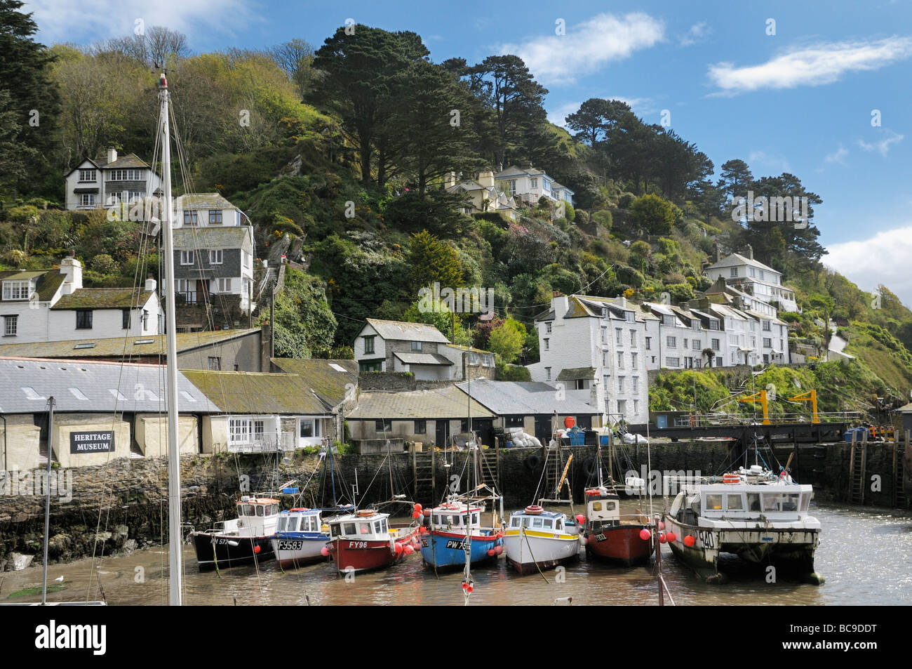 Port de Polperro, South East Cornwall, UK Banque D'Images