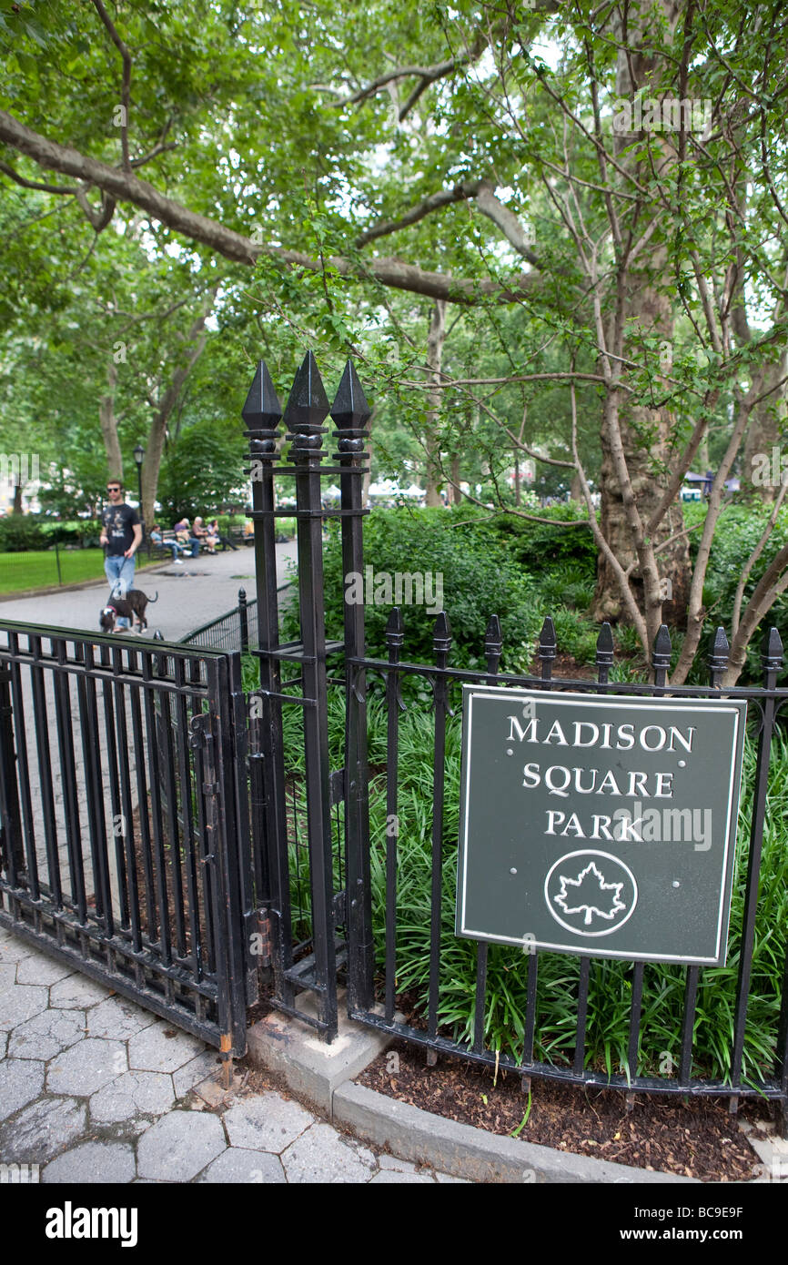 Madison Square Park, à NEW YORK Banque D'Images