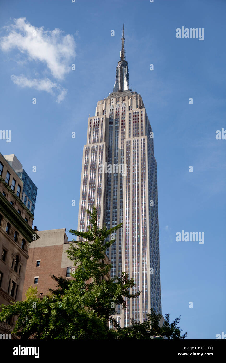 Empire State Building à New York Banque D'Images