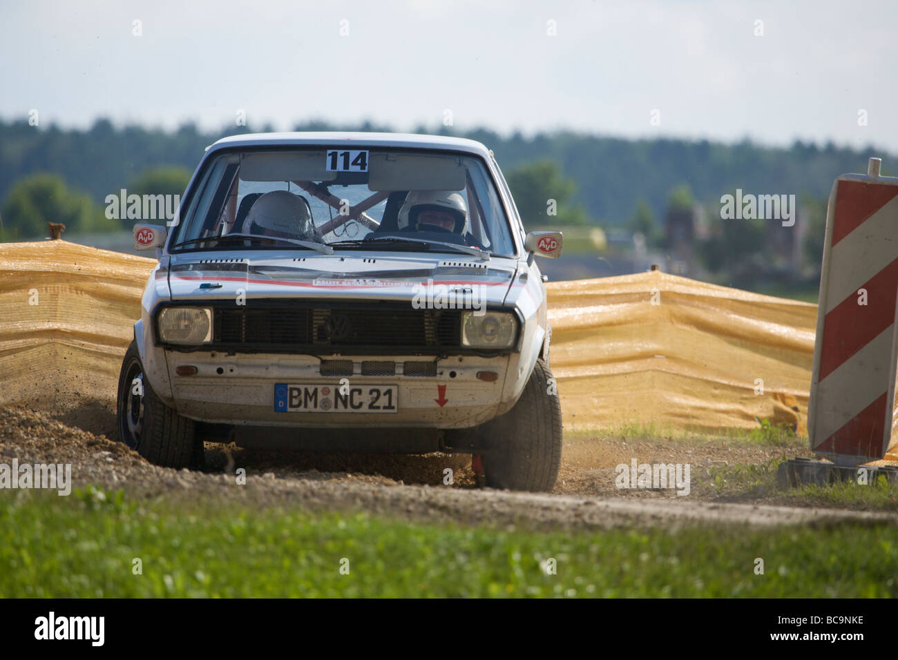 Volkswagen Polo à l'AvD 2009 Rallye Bade-wurtemberg - course de voitures historiques Banque D'Images