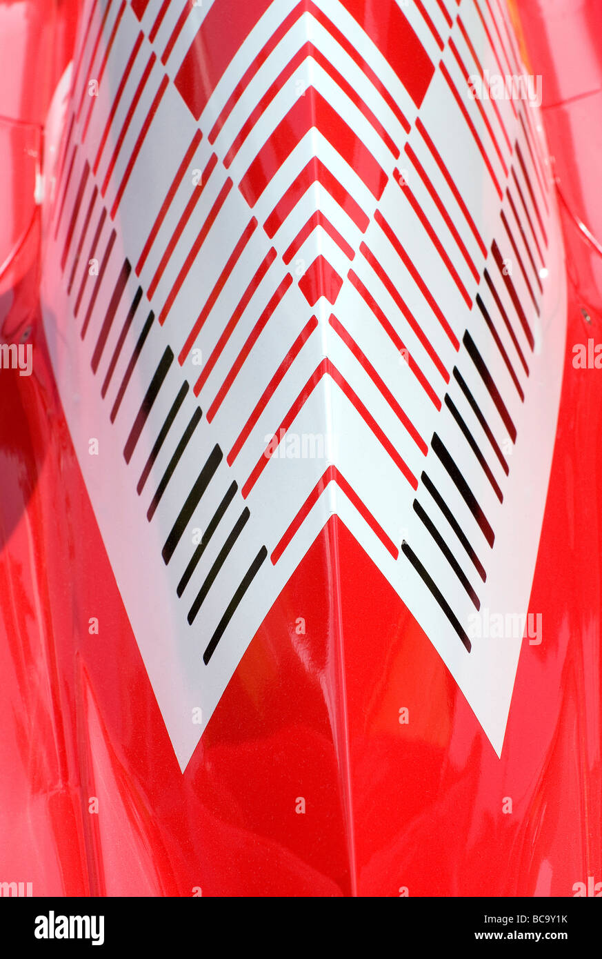 La formule un voiture de course Ferrari rouge Banque D'Images