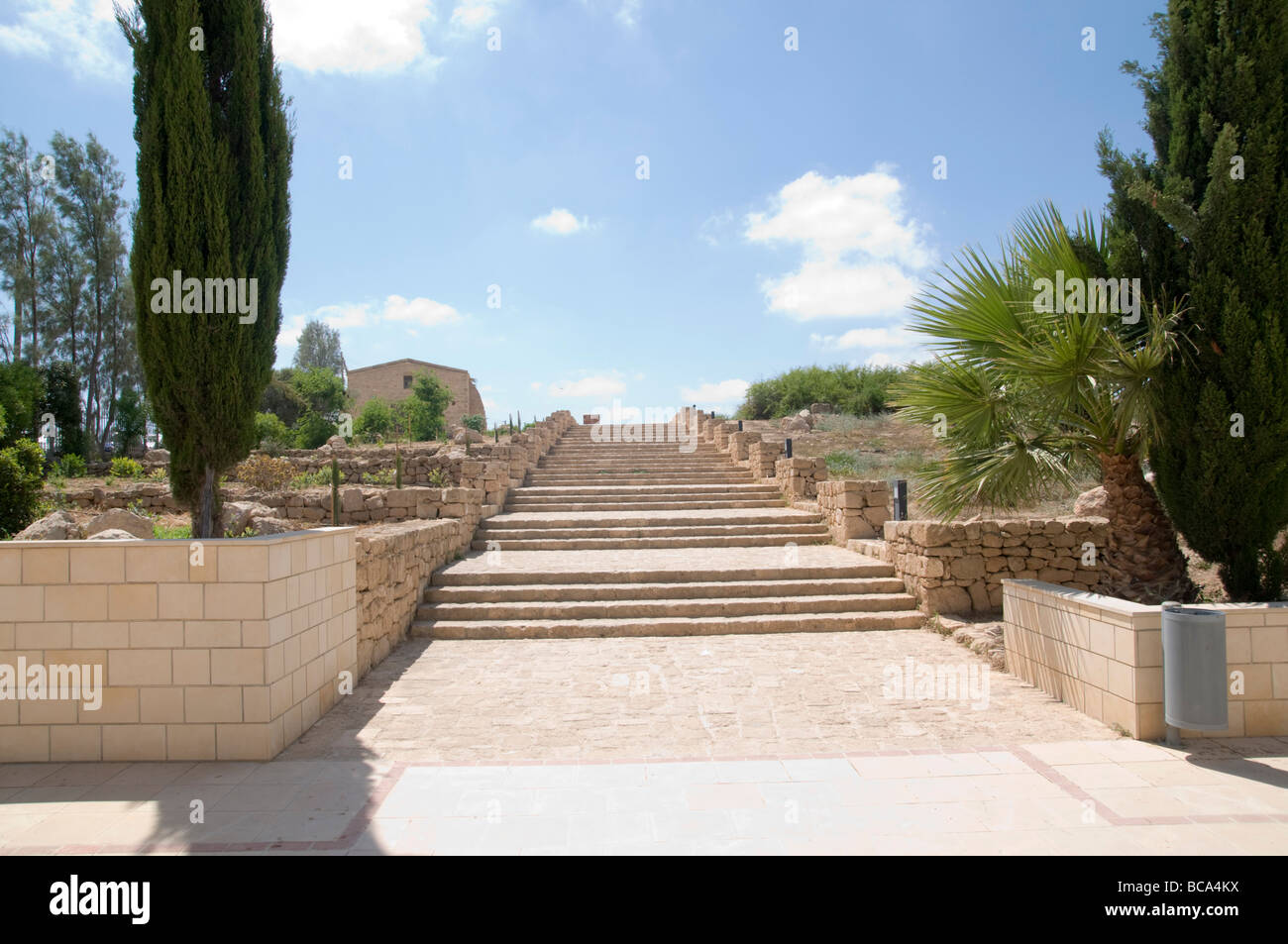 L'entrée du site archéologique de Paphos Chypre Banque D'Images