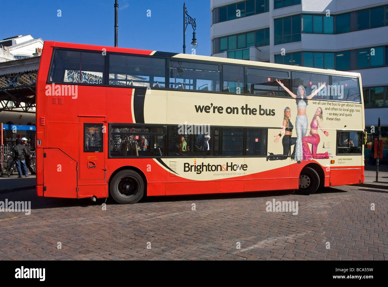 Brighton et Hove Brighton East Sussex Angleterre bus Banque D'Images