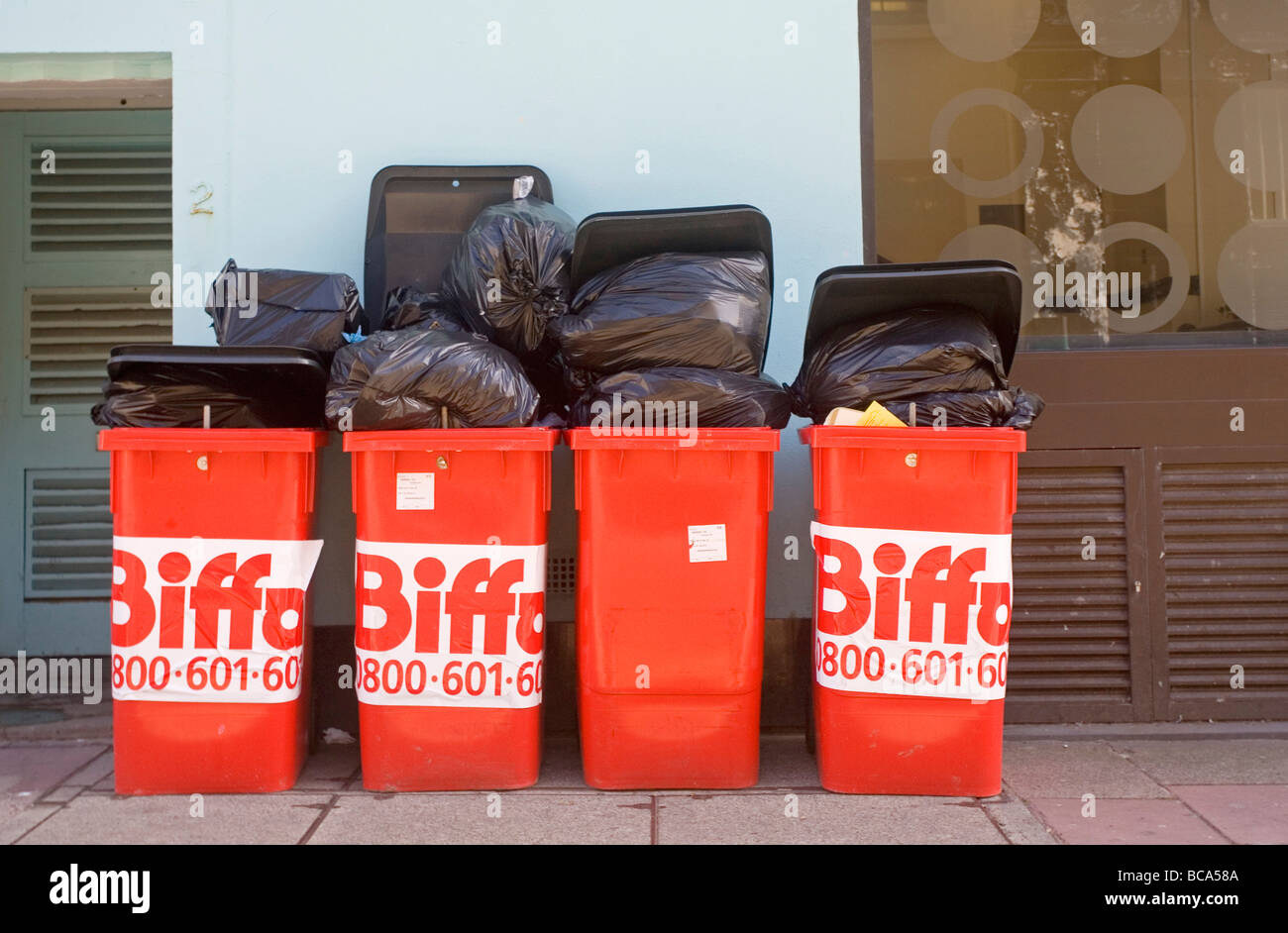 Biffa poubelles Banque D'Images