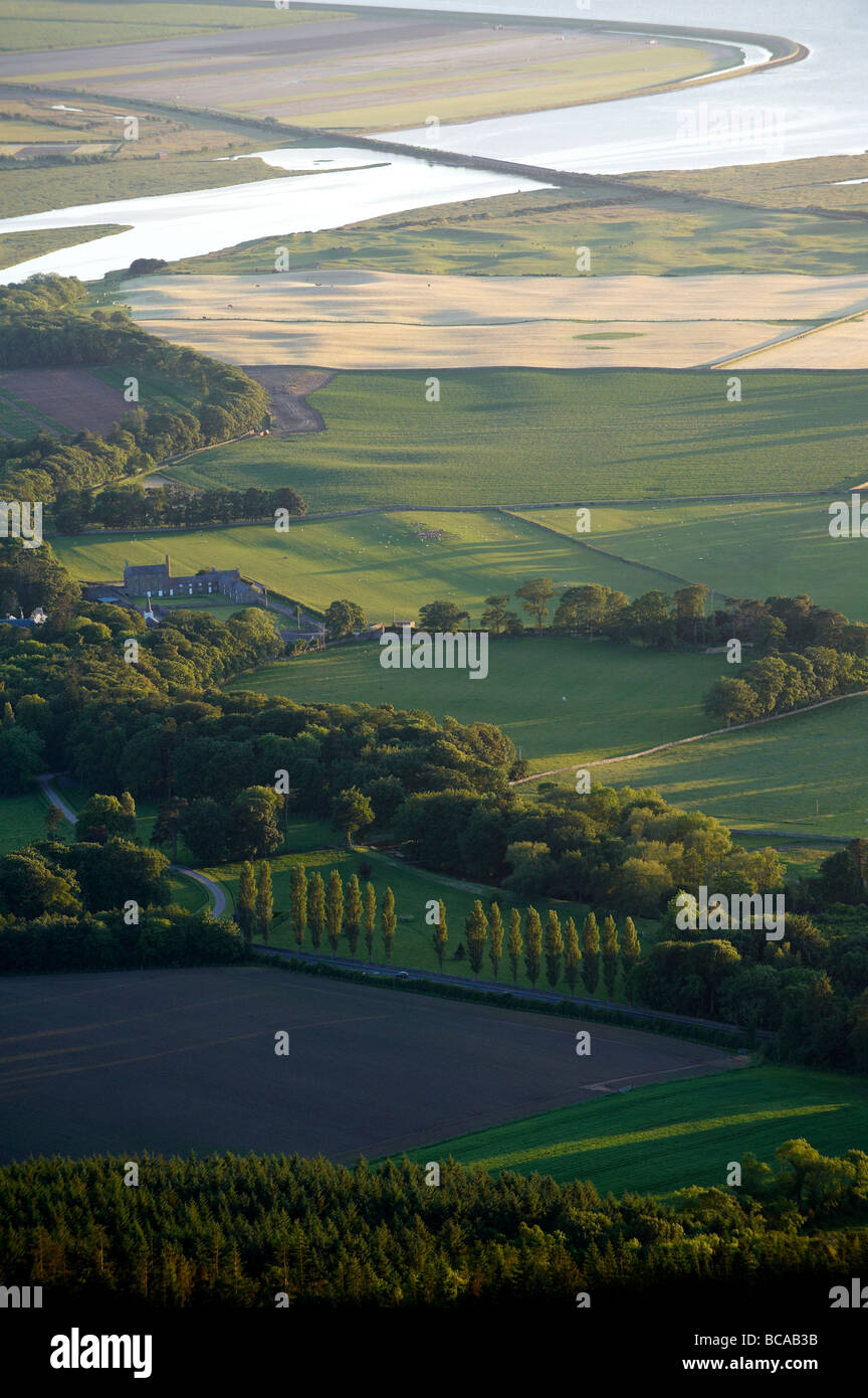 Forme Binevenagh Vue sur montagne Lough Foyle, le comté de Londonderry Banque D'Images