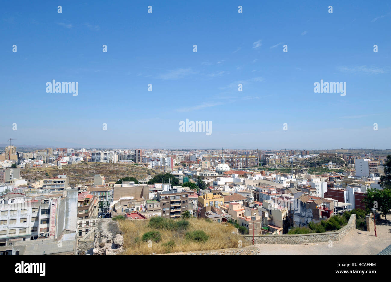 Une vue générale de la ville de Carthagène, région de Murcie, Espagne Banque D'Images