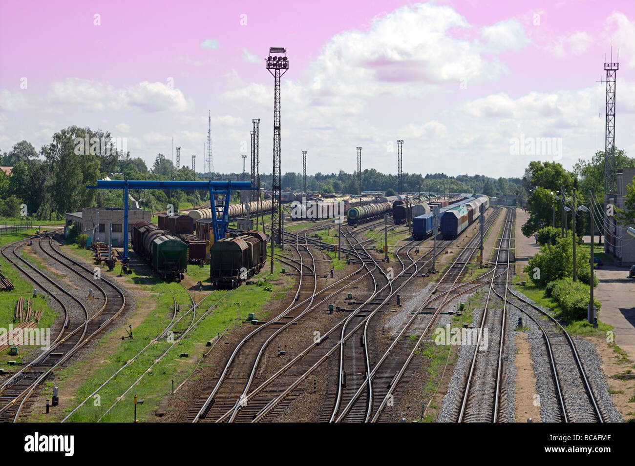 Railroad Station Banque D'Images