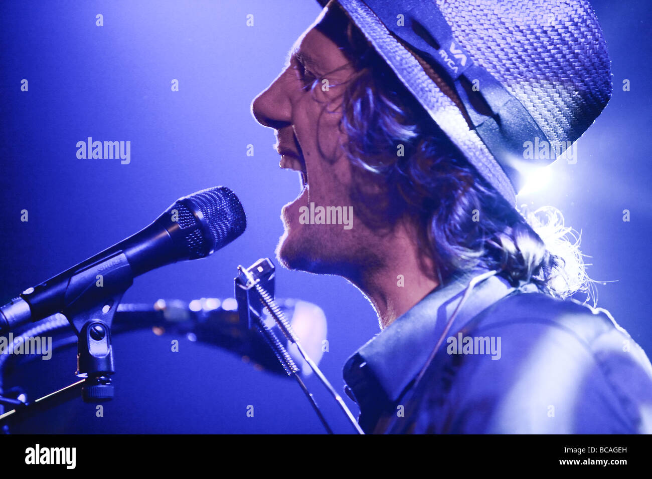 Alexandre Kinn à la Flèche d'Or, Paris concert live 28.04.09 Banque D'Images