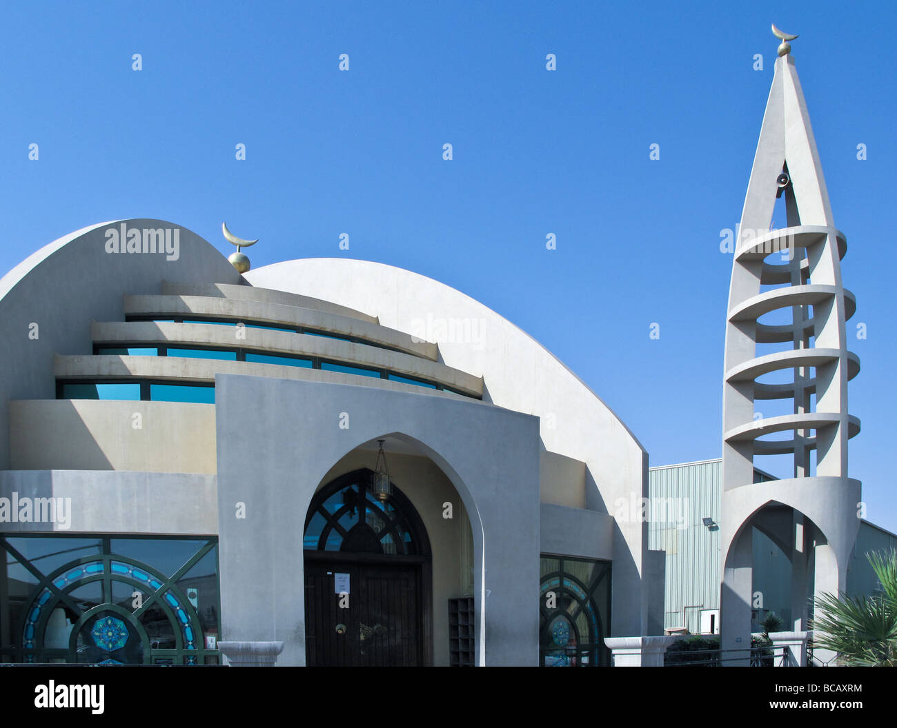 Dammam une mosquée moderne dans la ville industrielle Banque D'Images