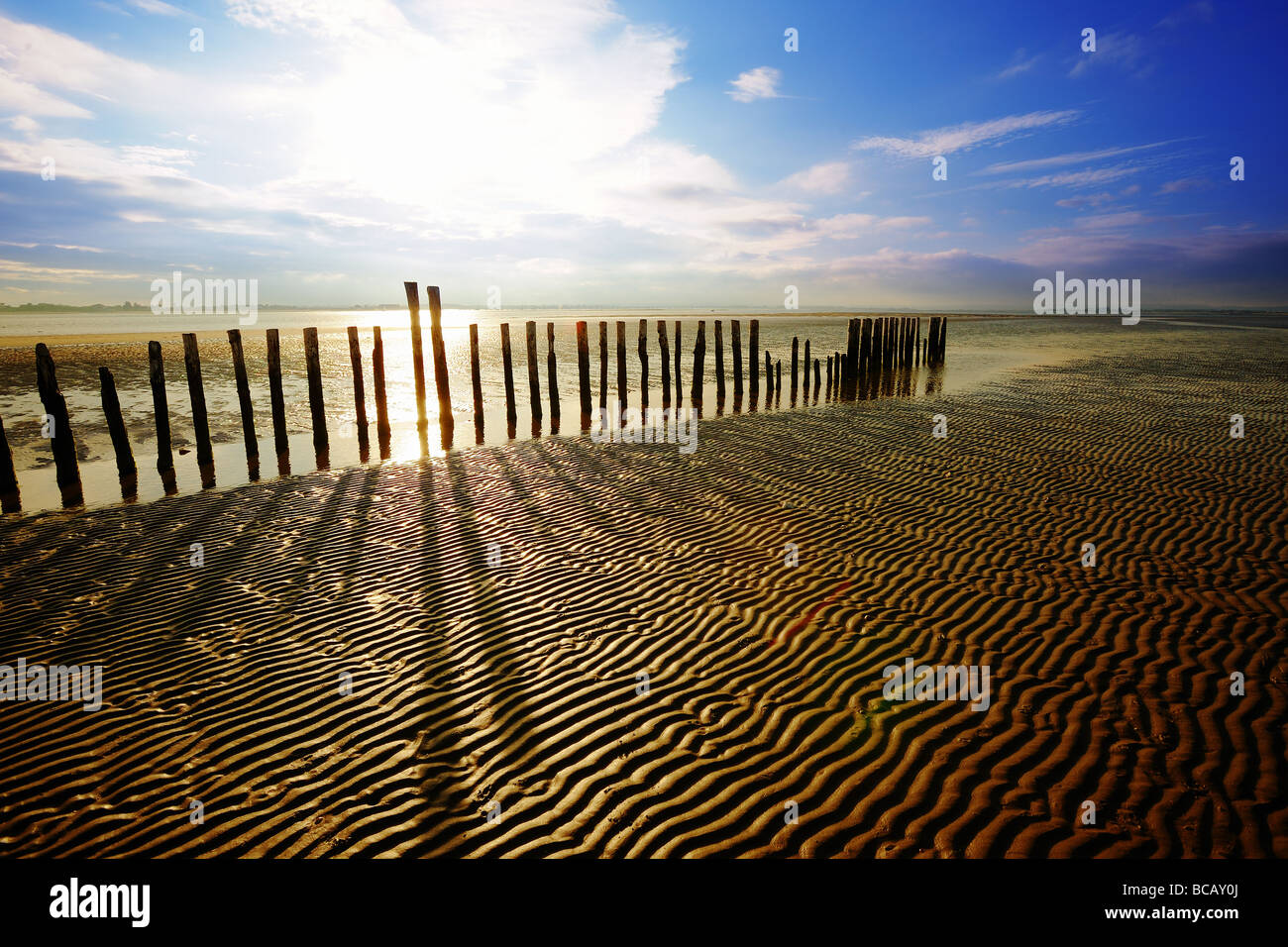 West Wittering beach dans le West Sussex, Royaume-Uni. Banque D'Images
