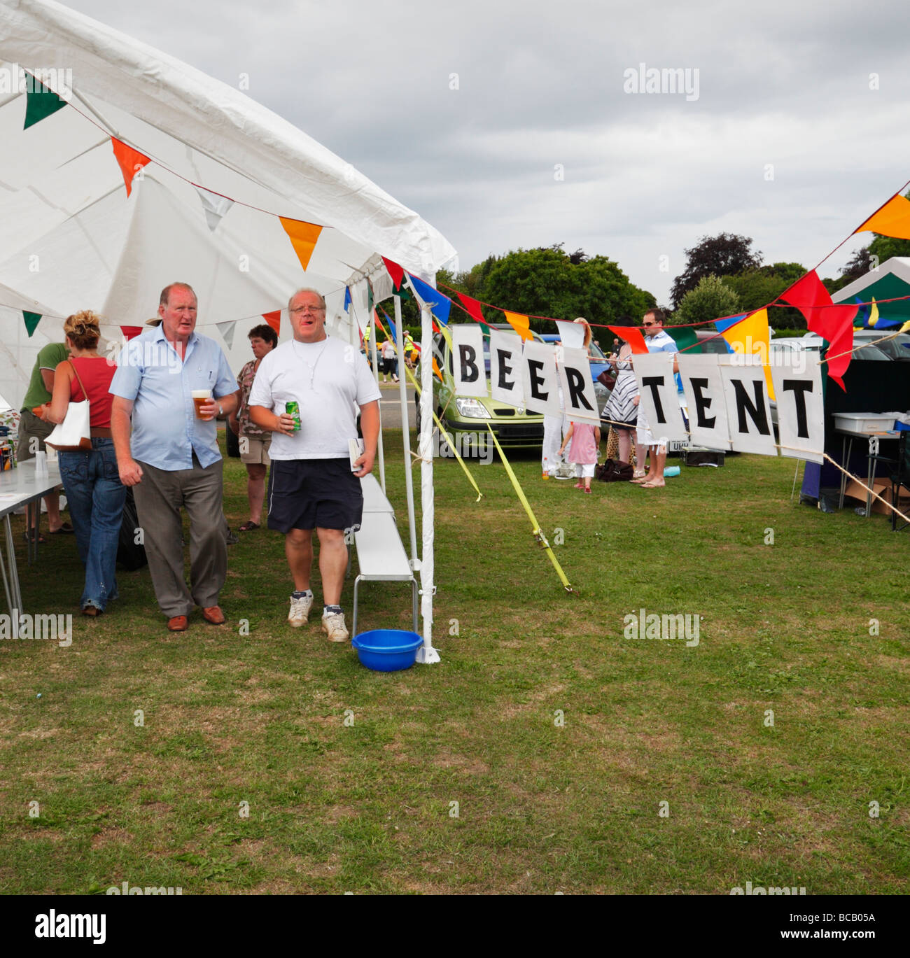 Tente de bière. Banque D'Images