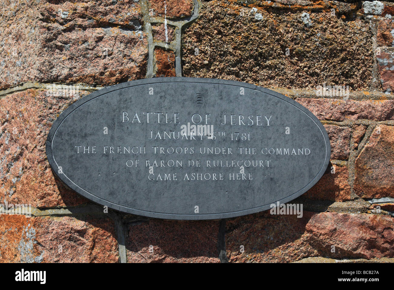 La Rocque Point et Port et l'embarquement dans la bataille de Jersey, Jersey Channel Island, United Kingdom Banque D'Images