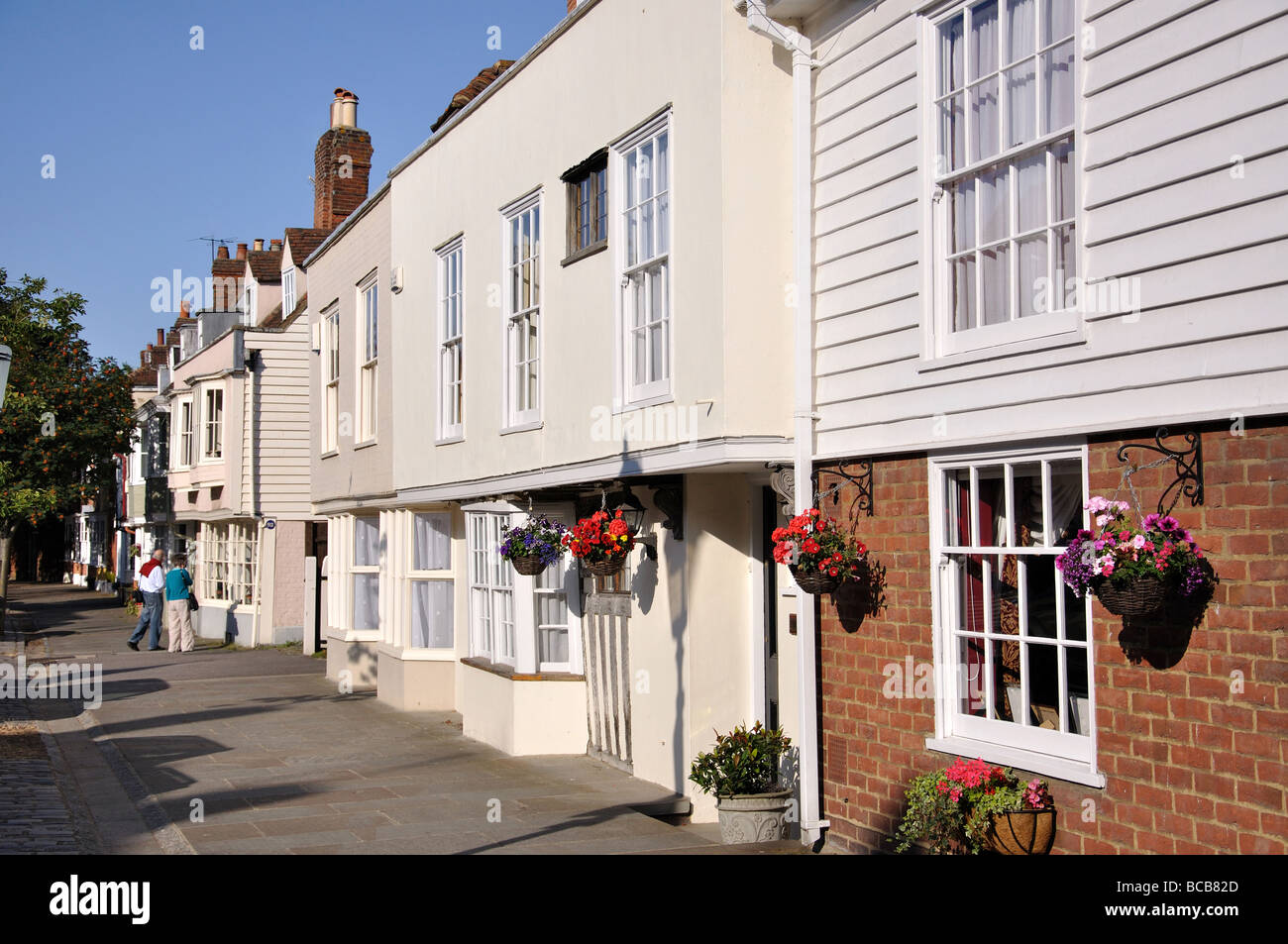 Maisons d'époque, Abbey Street, Faversham, Kent, Angleterre, Royaume-Uni Banque D'Images