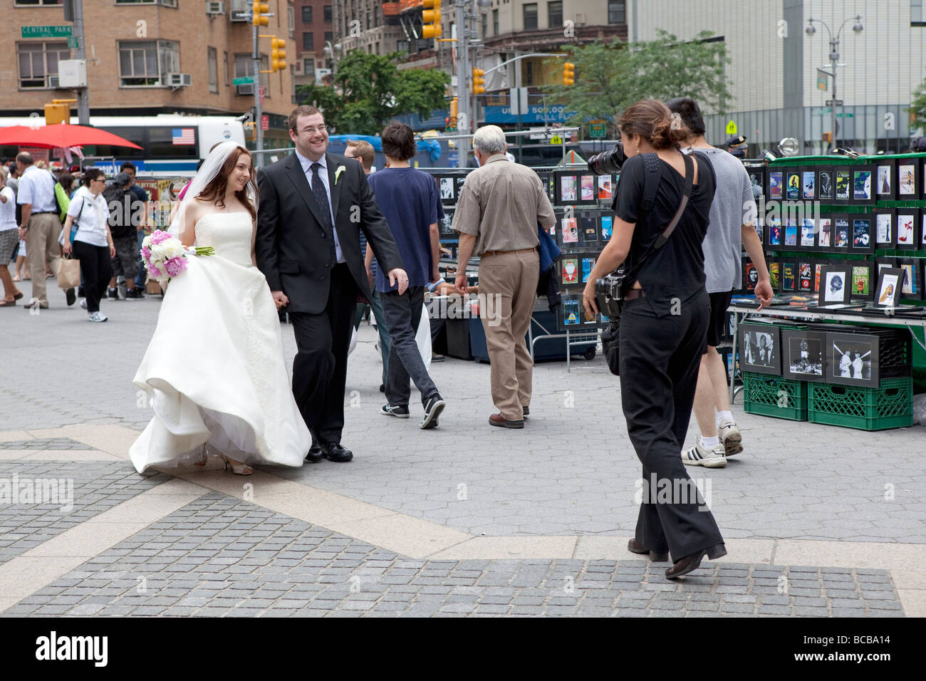 Époux et dans NYC Banque D'Images