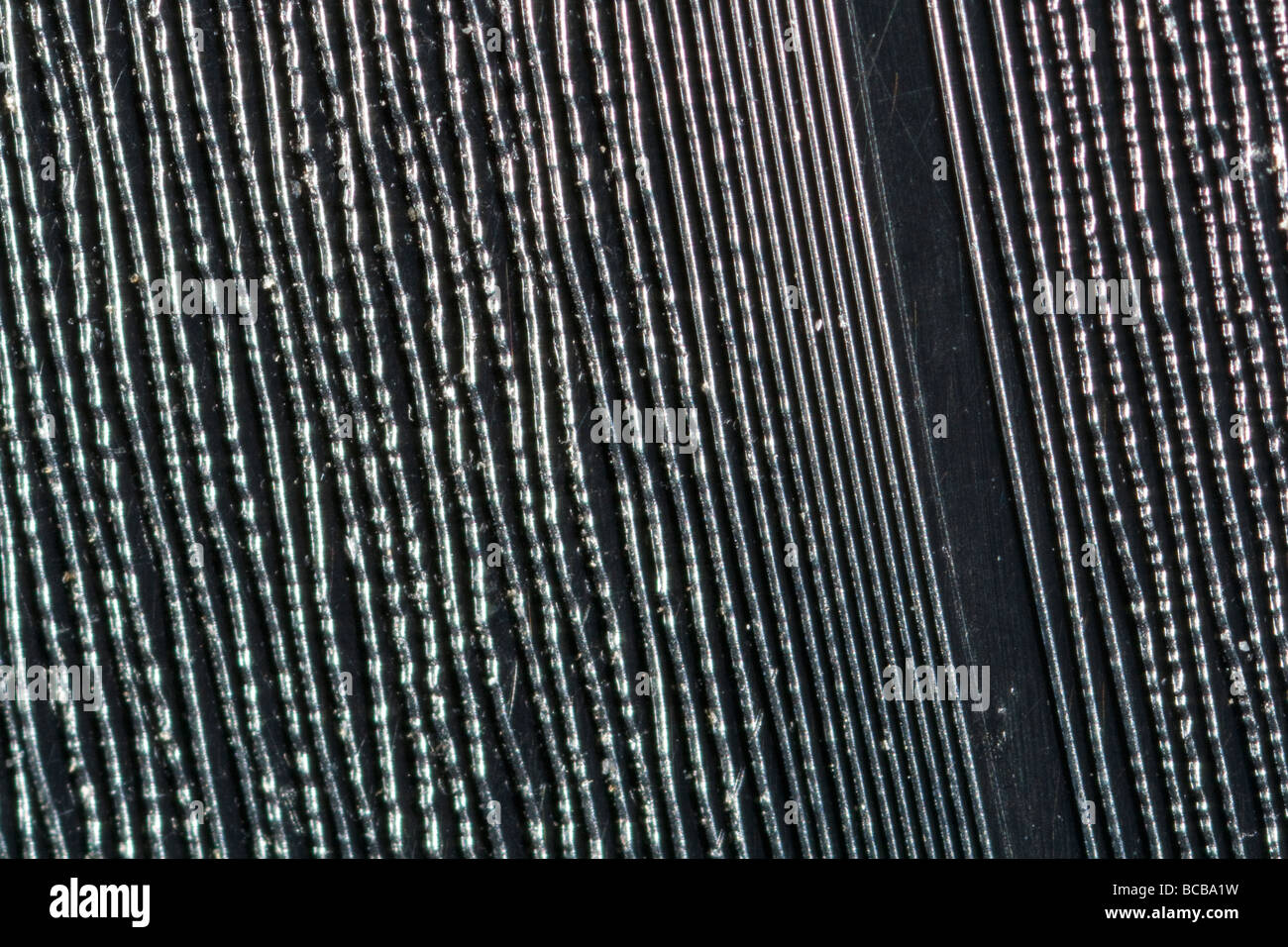 De rainures sur le disque vinyle Banque D'Images