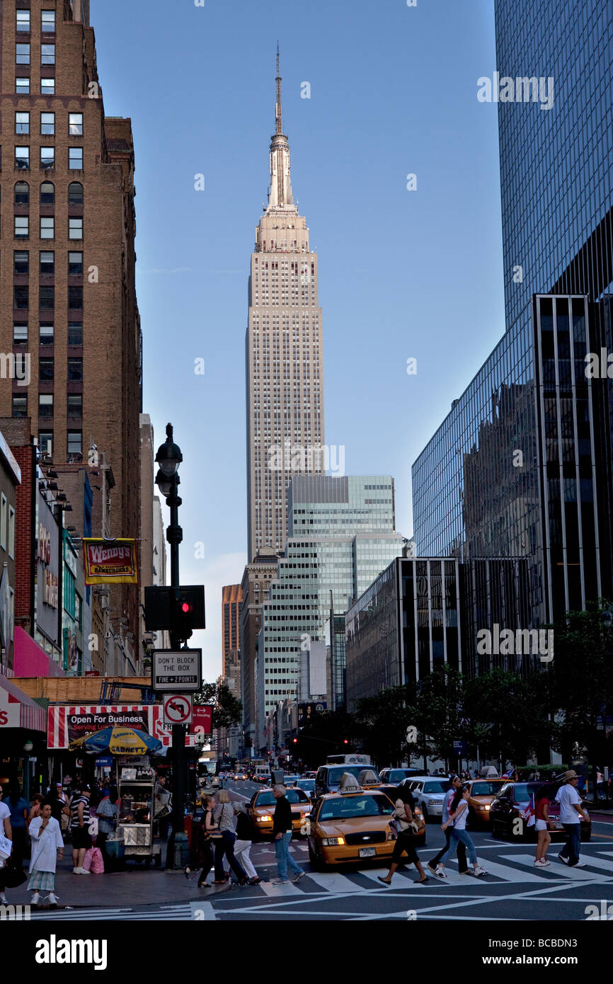 Empire State Building à New York Banque D'Images