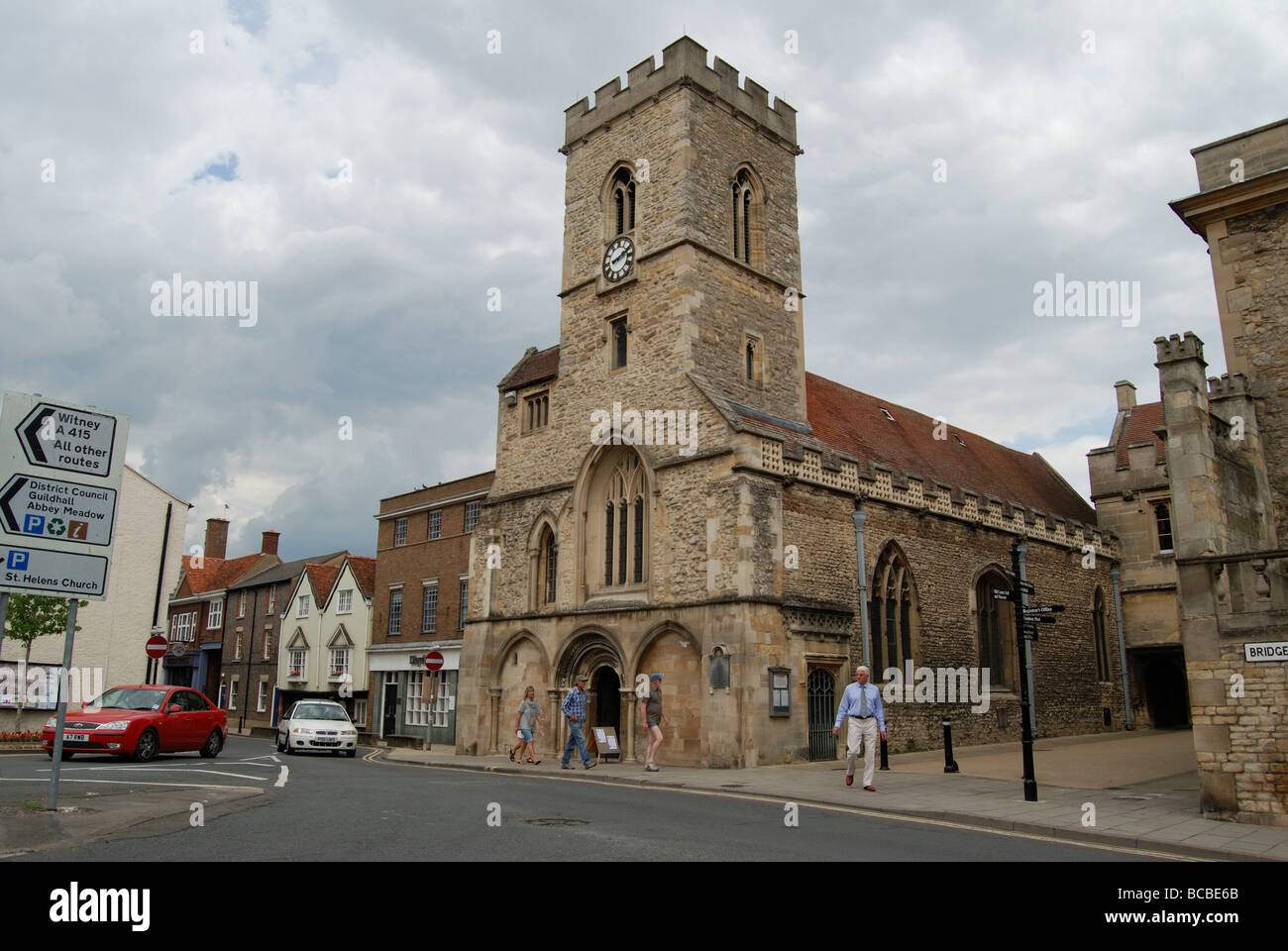 L'église St Nicholas à Abingdon Oxfordshire l'église remonte à un certain temps autour de 1184 Banque D'Images