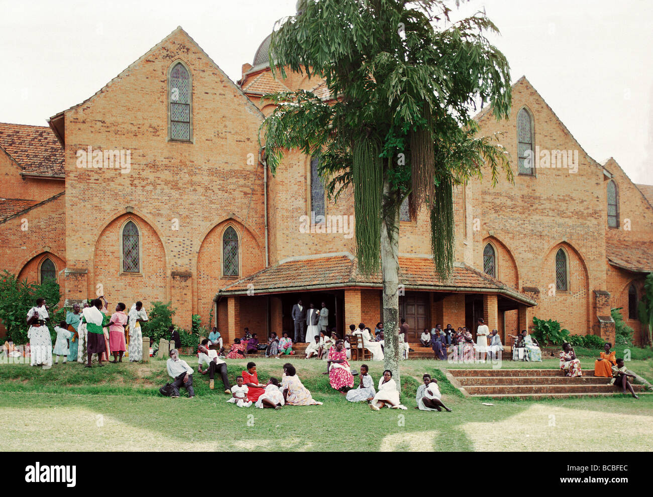 St Saint Paul s Namirembe cathédrale anglicane de l'Ouganda Kampala l'Afrique de l'édifice en briques terminée en 1915 Banque D'Images