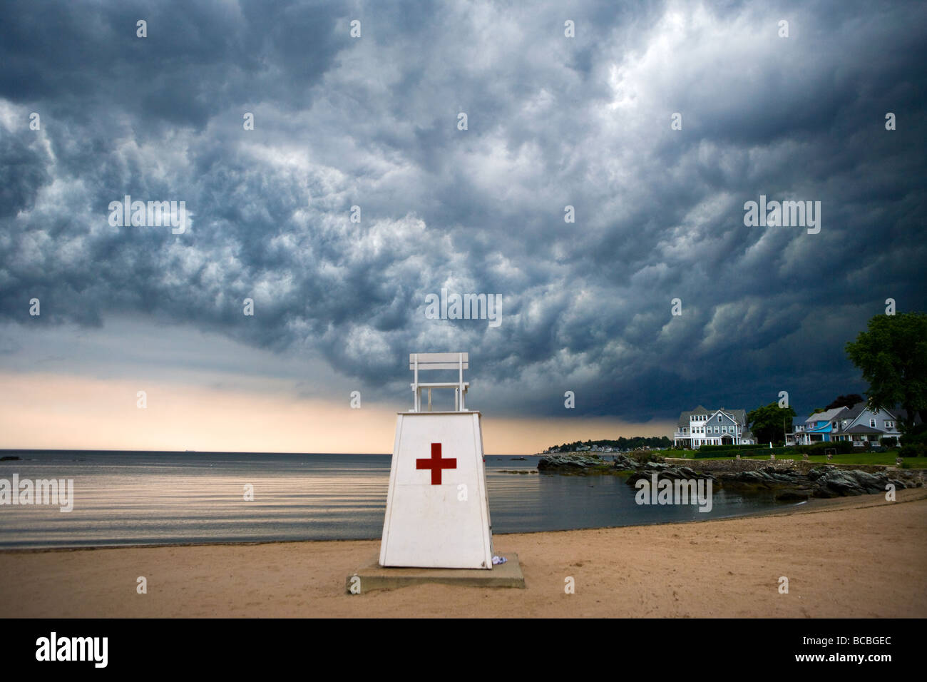 Une tempête au Milford Michigan USA Banque D'Images