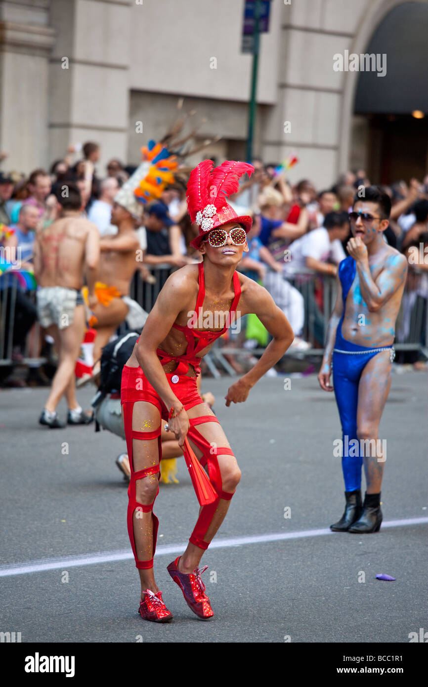 2009 Gay Pride Parade à New York City Banque D'Images