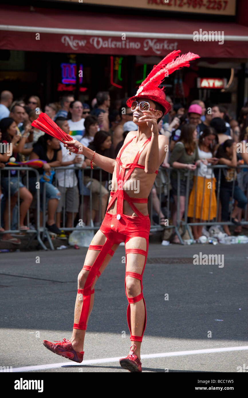 2009 Gay Pride Parade à New York City Banque D'Images