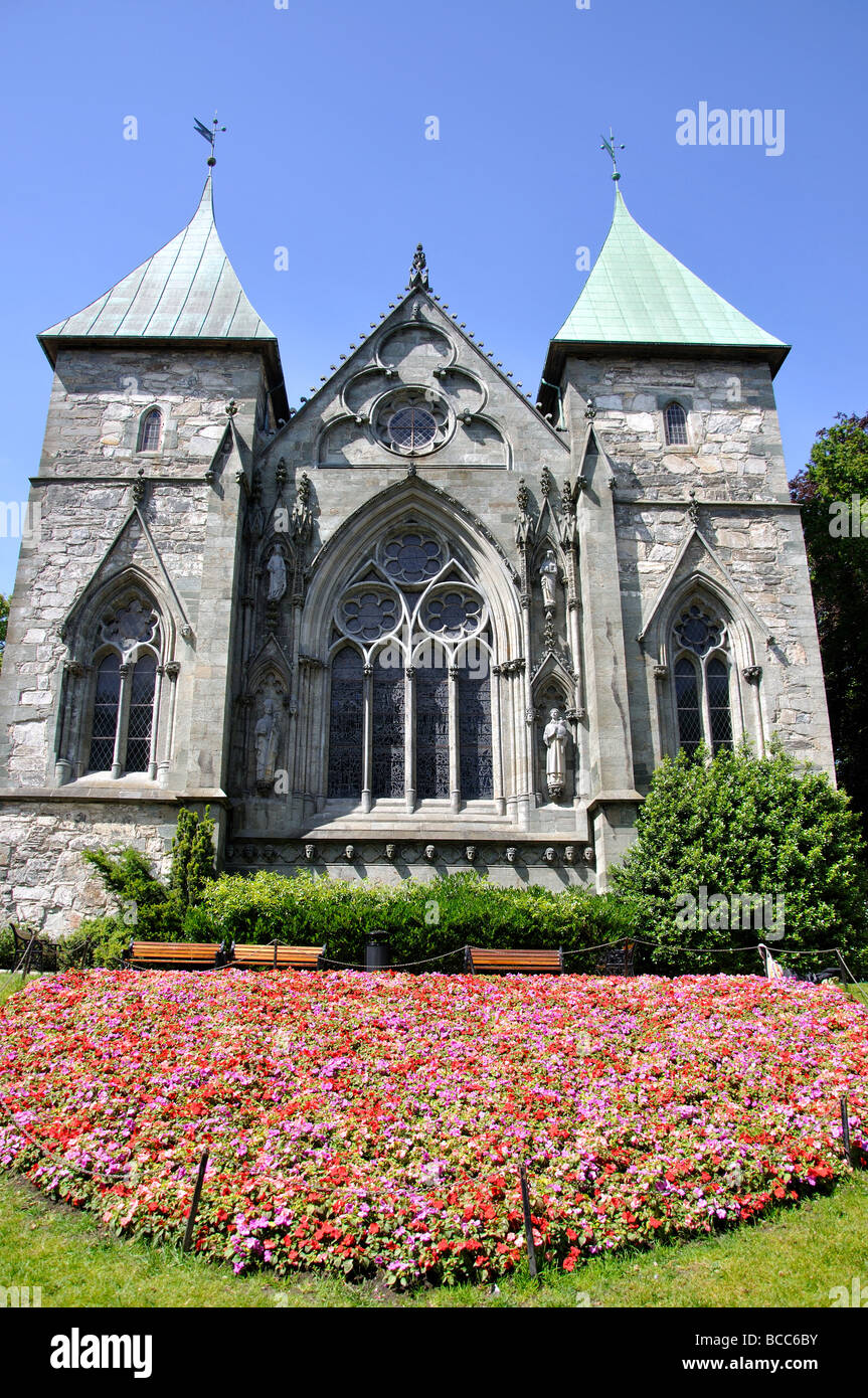 La Cathédrale de Stavanger, Norvège, Byparken, Rogaland, Banque D'Images