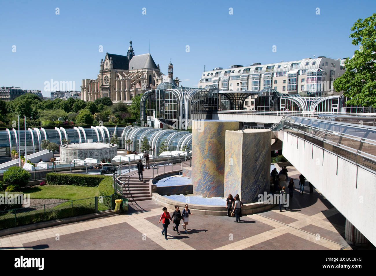 Paris France French Forum des Halles Shopping Mall Banque D'Images