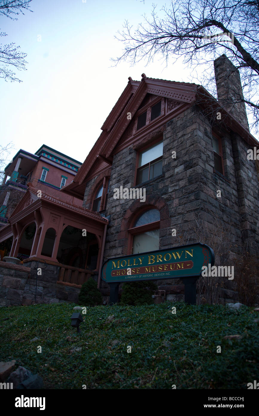 Historique de Denver Molly Brown House Banque D'Images