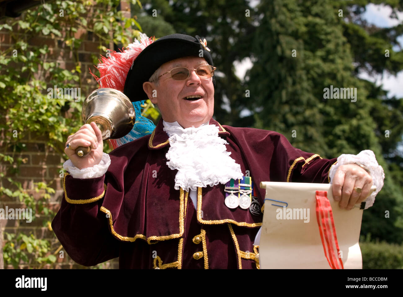 Crieur, Haslemere, Surrey, UK. Banque D'Images