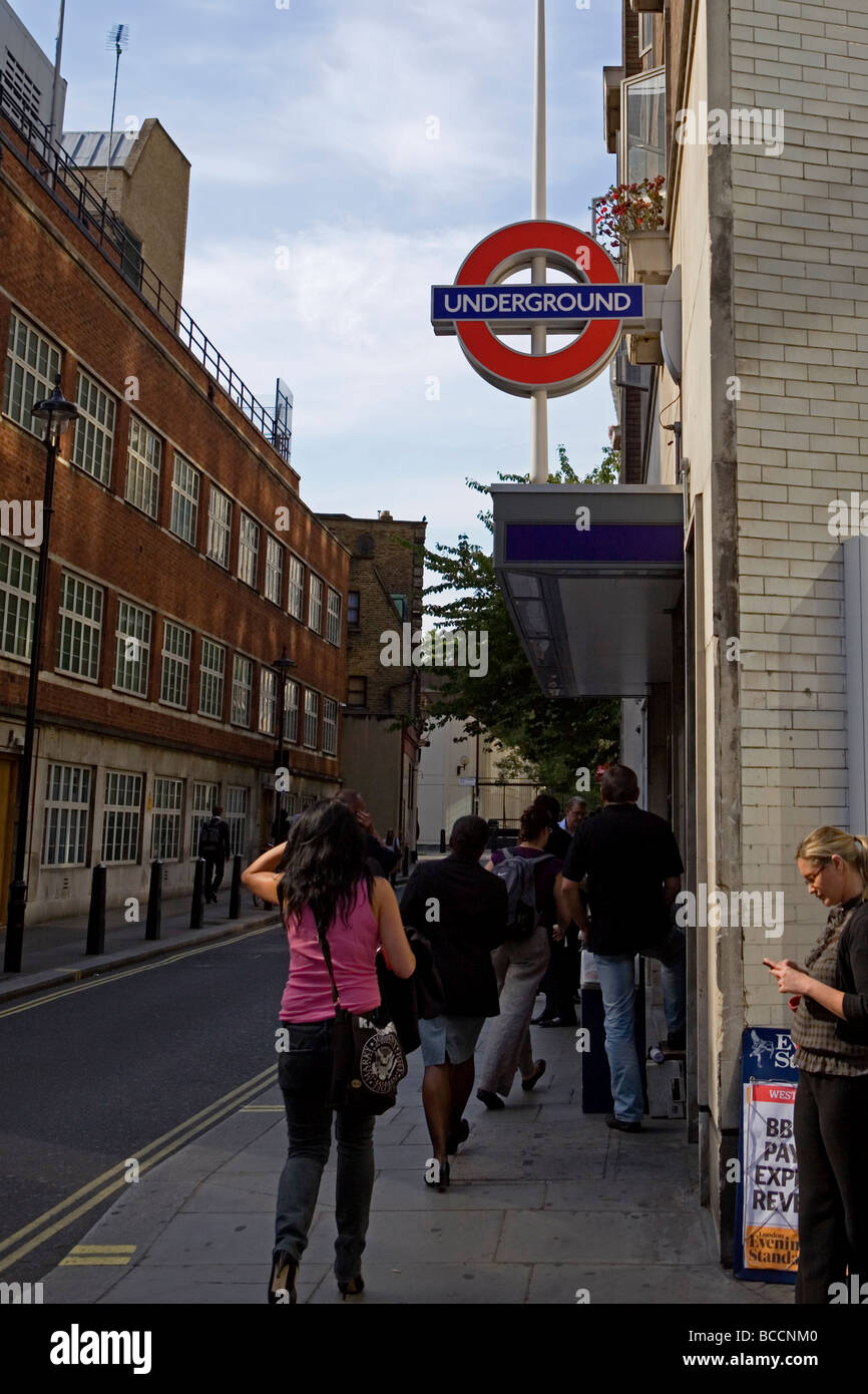 La station de métro St James Park Entrée privée Banque D'Images