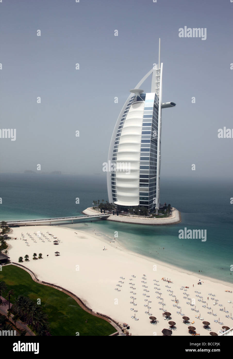 Burj al Arab Jumeirah Beach Dubai Banque D'Images