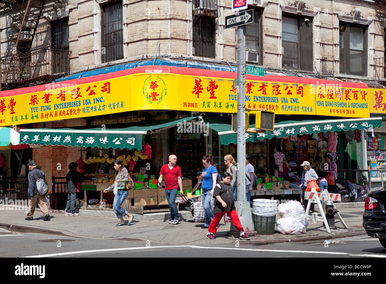 China town à New York City Banque D'Images