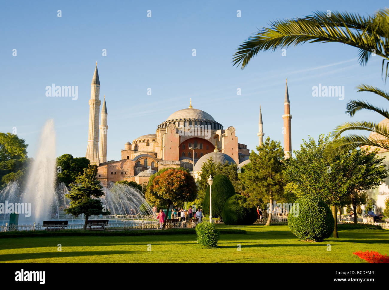 Le musée Hagia Sophia Istanbul Turquie Banque D'Images